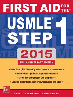 cover image of First Aid for the USMLE Step 1 2015